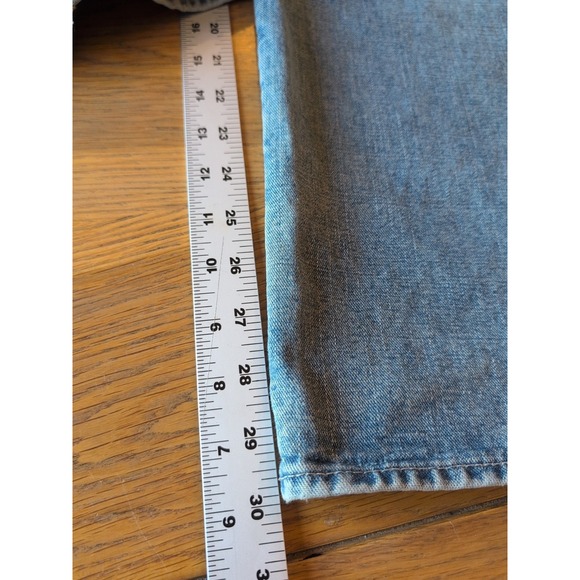 Express Quince Jeans Mens 31x30 100% Cotton Relaxed Straight Fit Denim - Picture 7 of 9